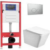 Унитаз подвесной Oliveeka OL-MQ-003 OL-5014 OL-R22-BN (никель матовый)