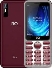 Кнопочный телефон BQ BQ-2833 Slim (бордовый)