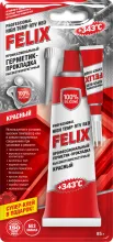 Профессиональный герметик-прокладка Felix (красный) 85 г.