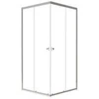 Душевой уголок Saniteco SNT-804 Cube 90х90 без поддона (хром/прозрачное стекло)