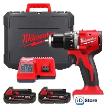 Ударная дрель-шуруповерт Milwaukee M18 M18BLPDRC-202C 4933492822 (с 2-мя АКБ 2 Ач, кейс)