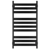 Полотенцесушитель водяной Ростела Квадро V 50 400х1000/10 1/2" (Ral 9005, нижнее подключение)