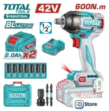 Гайковерт Total TIWLI42602 (с 2-мя АКБ, кейс)