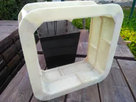 Форма блока столба забора Кирпич 2х рядный №2