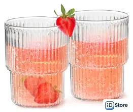 Набор стаканов Makkua Ribbed Glassware RG370