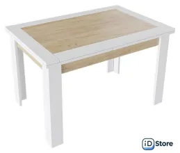 Кухонный стол Трия Хьюстон тип 4 (белый/дуб крафт золото)