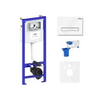 Инсталляция для унитаза Lavinia Boho Relfix 5 в 1 77010038 (белое стекло)