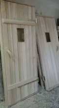 Двери банные из дерева