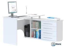 Стол Сокол КСТ-109 правый (белый)