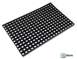 Придверный коврик Vortex 80x120 20003 (черный)