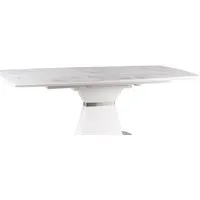 Кухонный стол Signal Saturn II 160/210x90 (белый)