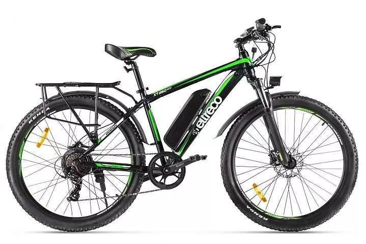 Велогибрид Eltreco XT 850 new (черный/зеленый)