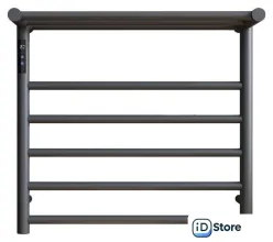 Полотенцесушитель Maxonor PL-TRE03-55-5-3 с полкой (серый, подключение слева)