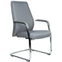 Кресло офисное TetChair Liverpool New CF / L347LCA-1-CF-grey fabric (алюминий, база/серый, ткань)