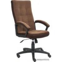 Офисное кресло TetChair Trendy (флок/ткань, коричневый)