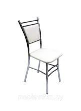 Стул ВВР Мажор белый/хром, экокожа