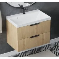 Мебель для ванных комнат Vela Тумба под умывальник Vela Каскад 60П под Classica (дуб небраска) TU67275