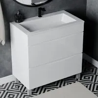 Мебель для ванных комнат Vela Тумба под умывальник Vela Бриз 80Н под Luxor TU41577