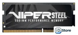 Оперативная память Patriot Viper Steel 16ГБ DDR4 SODIMM 3200 МГц PVS416G320C8S
