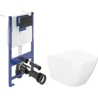 Унитаз подвесной Lauter Nuremberg 21811 Villeroy Boch 92122870 921228AN (кнопка черная)