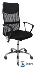 Офисное кресло AksHome Aria (ткань/сетка/экокожа, черный)