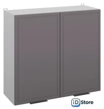 Шкаф навесной Arvento Корнелия Флок-плюс ВШ80с без сушки (графит софт)