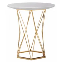 Обеденный стол Woodville Melan / 11771 (white/gold)