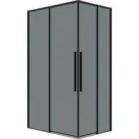 Душевой уголок Grossman Galaxy 100x70x195 300.K33.01.1070.21.10 (черный матовый/тонированное стекло)