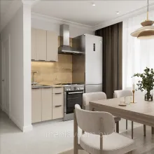 Кухня Корнелия Марика 0,8 без столешницы, Капучино софт