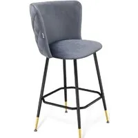 Стул Sheffilton SHT-ST36-3/S131 (нейтральный серый/черный муар/золото)