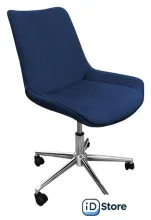 Офисное кресло AksHome Lumier (сапфир велюр/хром)