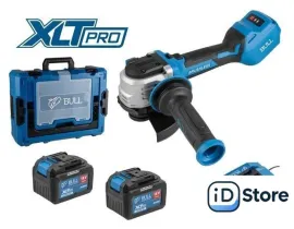 Угловая шлифмашина Bull CSG 1812-1 SR XLTpro Xcase 1333998 (с 2-мя АКБ, кейс)