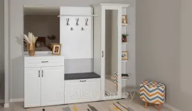 Прихожая Лацио Белое дерево 2,42м