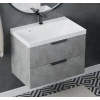 Мебель для ванных комнат Vela Тумба под умывальник Vela Каскад 60П под Classica (бетон чикаго) TU61175