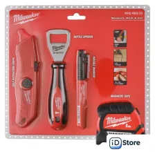 Набор домашнего мастера Milwaukee 4932480553 (4 предмета)