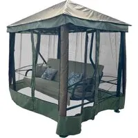 Садовые качели МебельСад Сиеста Премиум (зеленый)