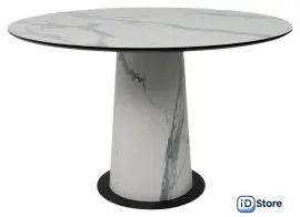 Кухонный стол Lepremo AV 1317 HPLМДФ 1200 (мрамор белый/черный)