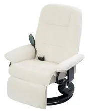 Кресло вибромассажное с пуфом CALVIANO 21 (бежевый плюш)