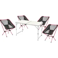 Комплект складной мебели Sundays ZC-CT003/ZC-CC012-1 (черный)