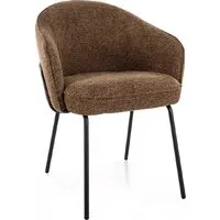 Стул с подлокотниками Signal Nao (Noelle 45 капучино/черный)