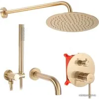Душевая система Rea Lungo Matt Gold REA-P6609