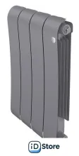 Биметаллический радиатор Royal Thermo Infinity 500 Silver Satin (4 секции)
