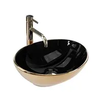 Умывальник Rea Sofia in Black Gold U4527