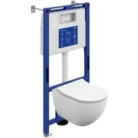 Унитаз подвесной Cersanit Brasko Smart DPL EO Slim Aqua 50 Prime М LP 69315