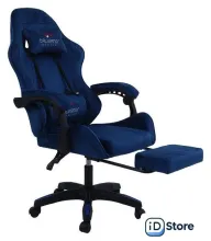Игровое (геймерское) кресло Calviano 1584 (велюр, синий)