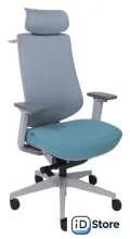 Офисное кресло AksHome Dynamic (светло-серый/бирюзовый/серый полиамид)