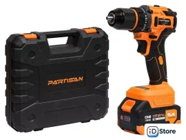 Дрель-шуруповерт Partisan AD-2180BL (с 2-мя АКБ, кейс)
