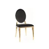 Стул Signal King Velvet Bluvel 19 (черный/золотой)