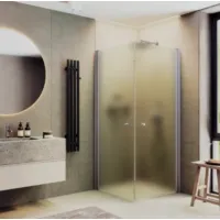 Душевой уголок MaybahGlass MGY-1293-5 (сатин стекло/хром матовый)