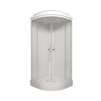 Душевая кабина Saniteco SNT-88 90х90 (белый/прозрачное стекло)